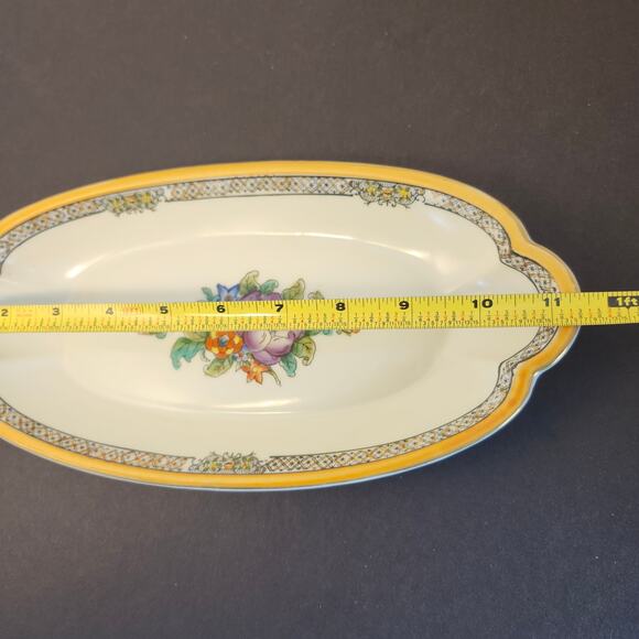 Noritake Handcrafted Vintage Oval Floral Porcelain Vegetable Dish Japan - Picture 6 of 12